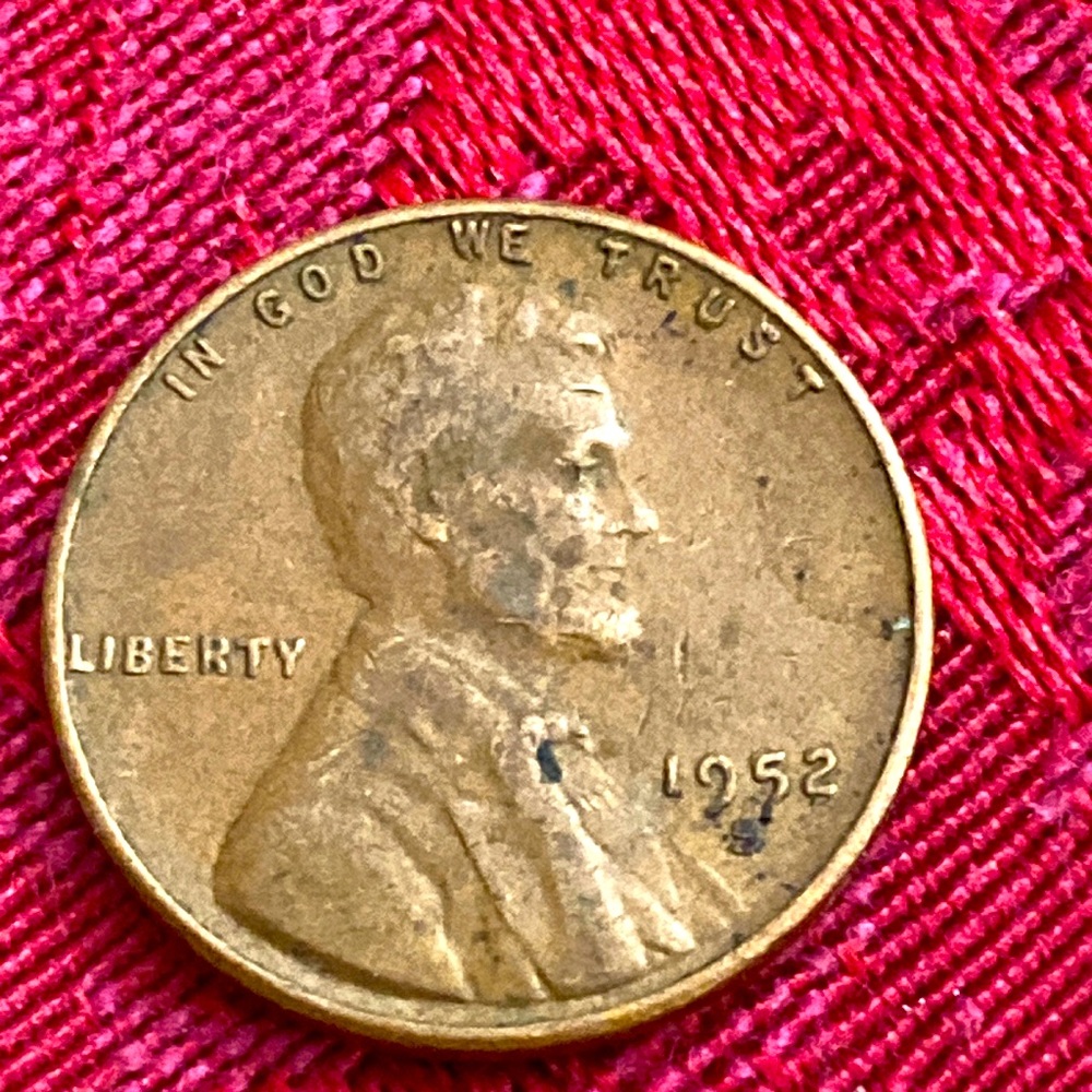 Vintage 1952S Wheat One Cent USA